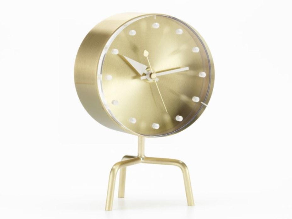 TRIPOD Table-top brass clock