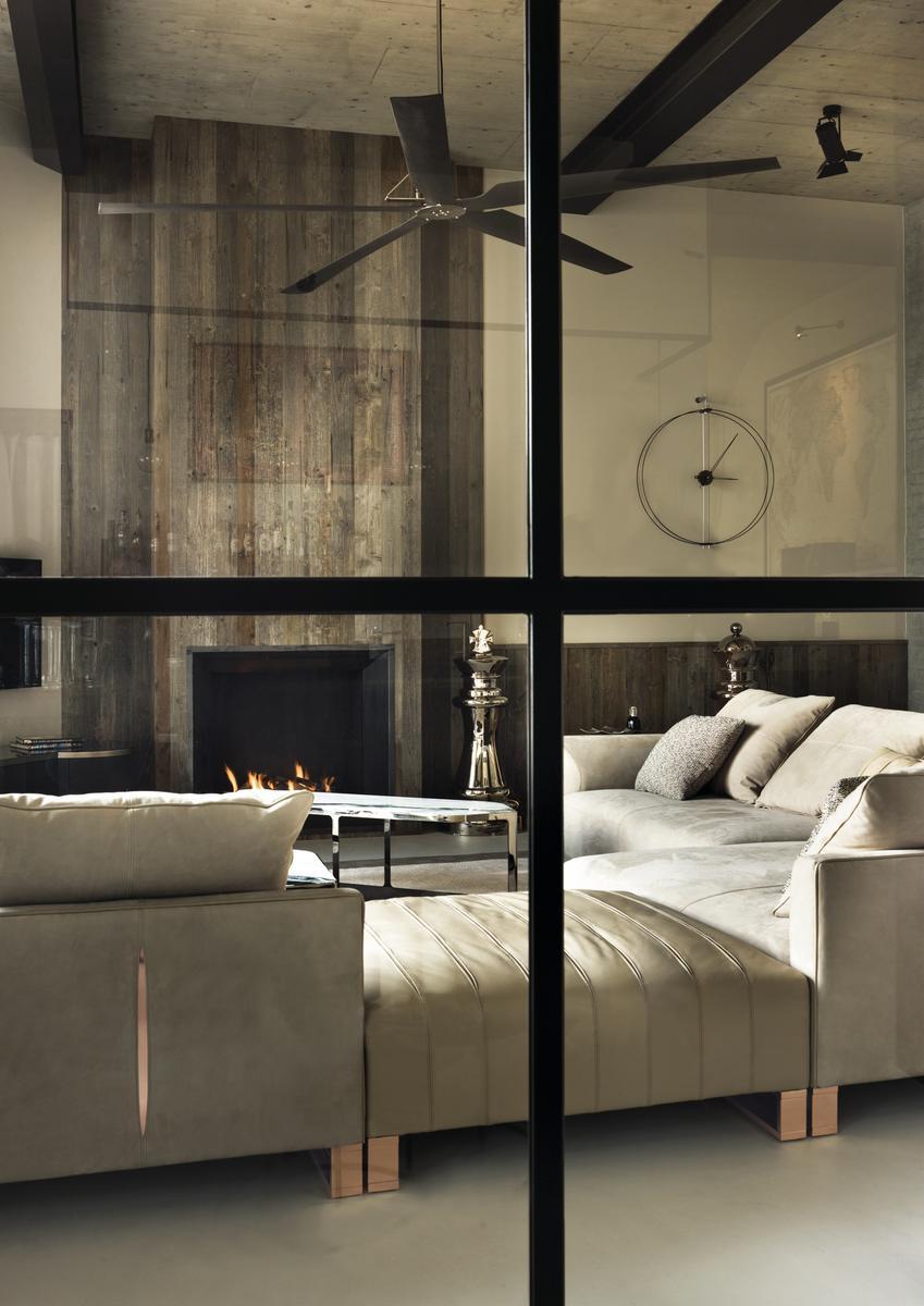 FOLD Sectional fabric sofa