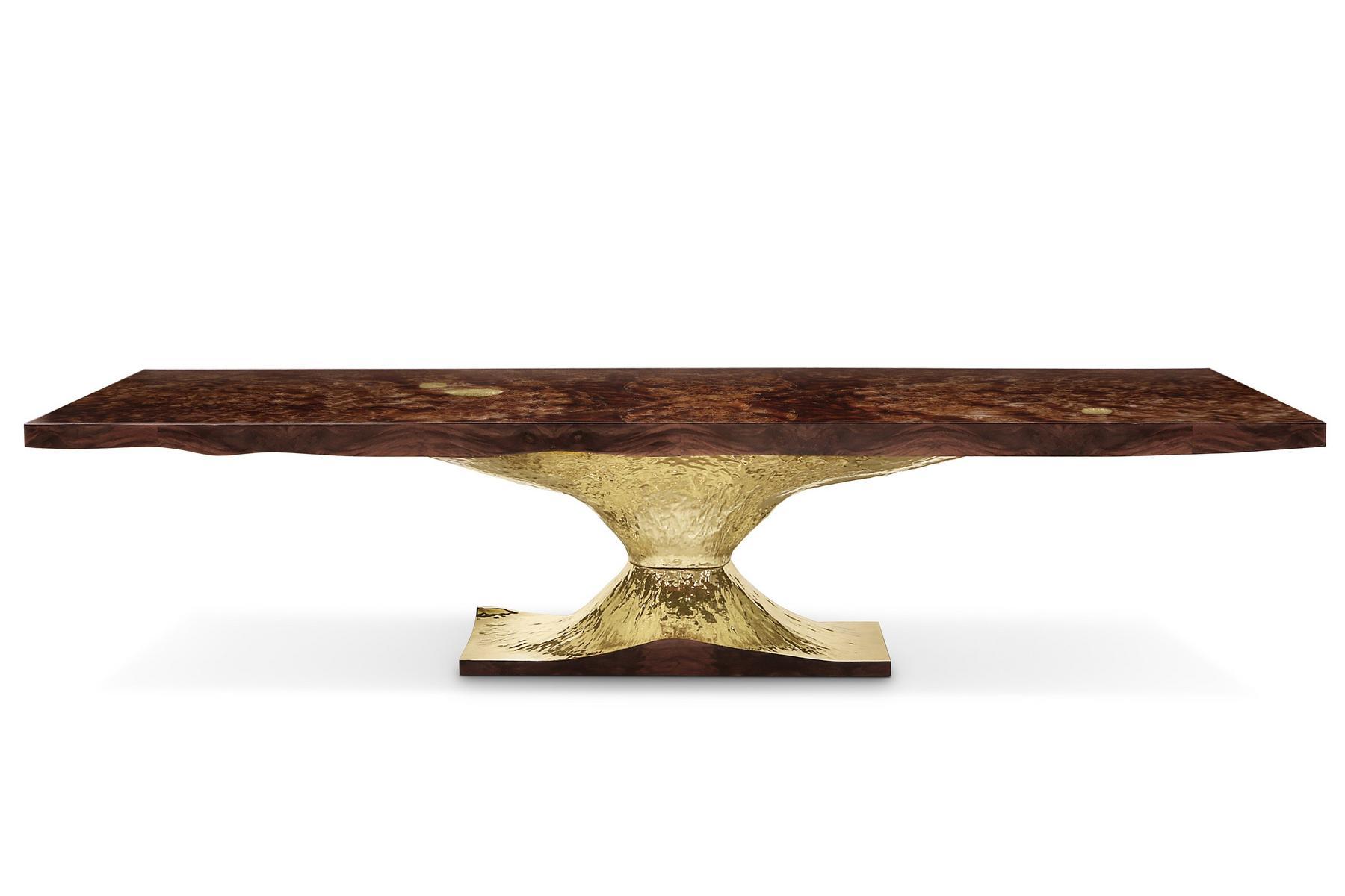METAMORPHOSIS Rectangular walnut dining table