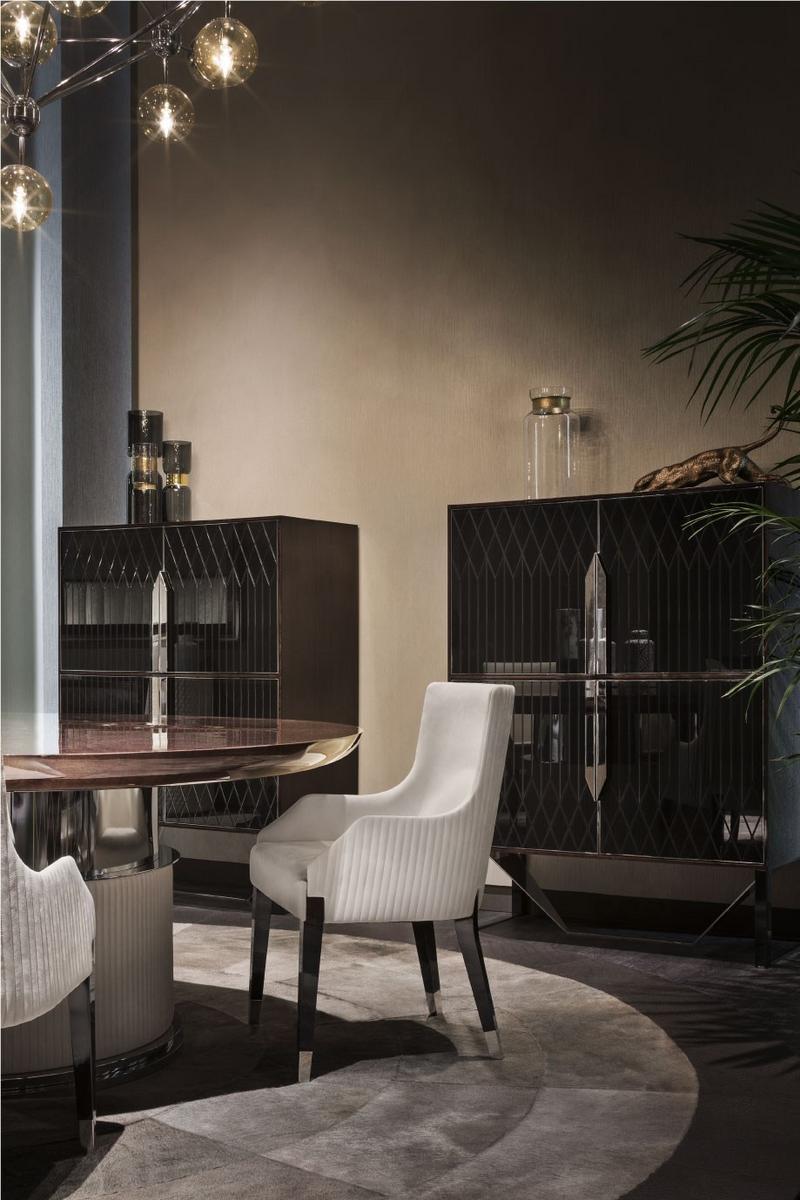 ROCK T Round wooden dining table