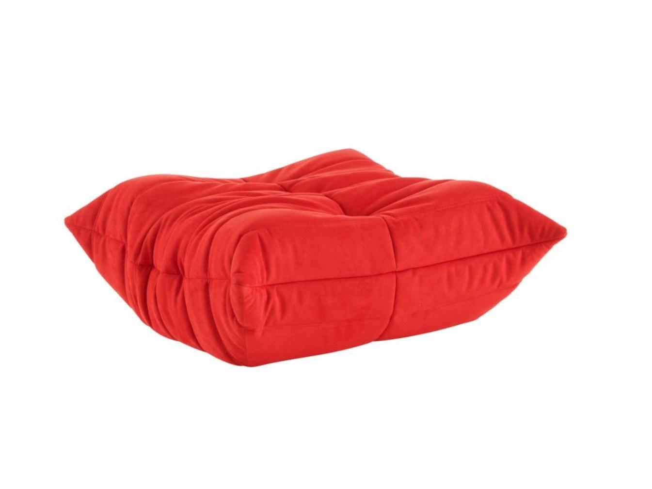 TOGO Upholstered rectangular fabric pouf