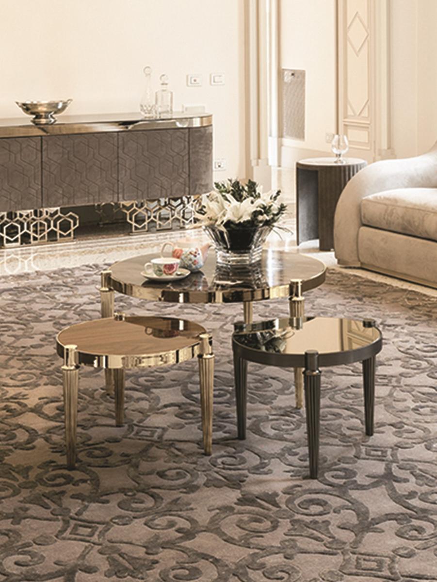 FELIX Round stone coffee table