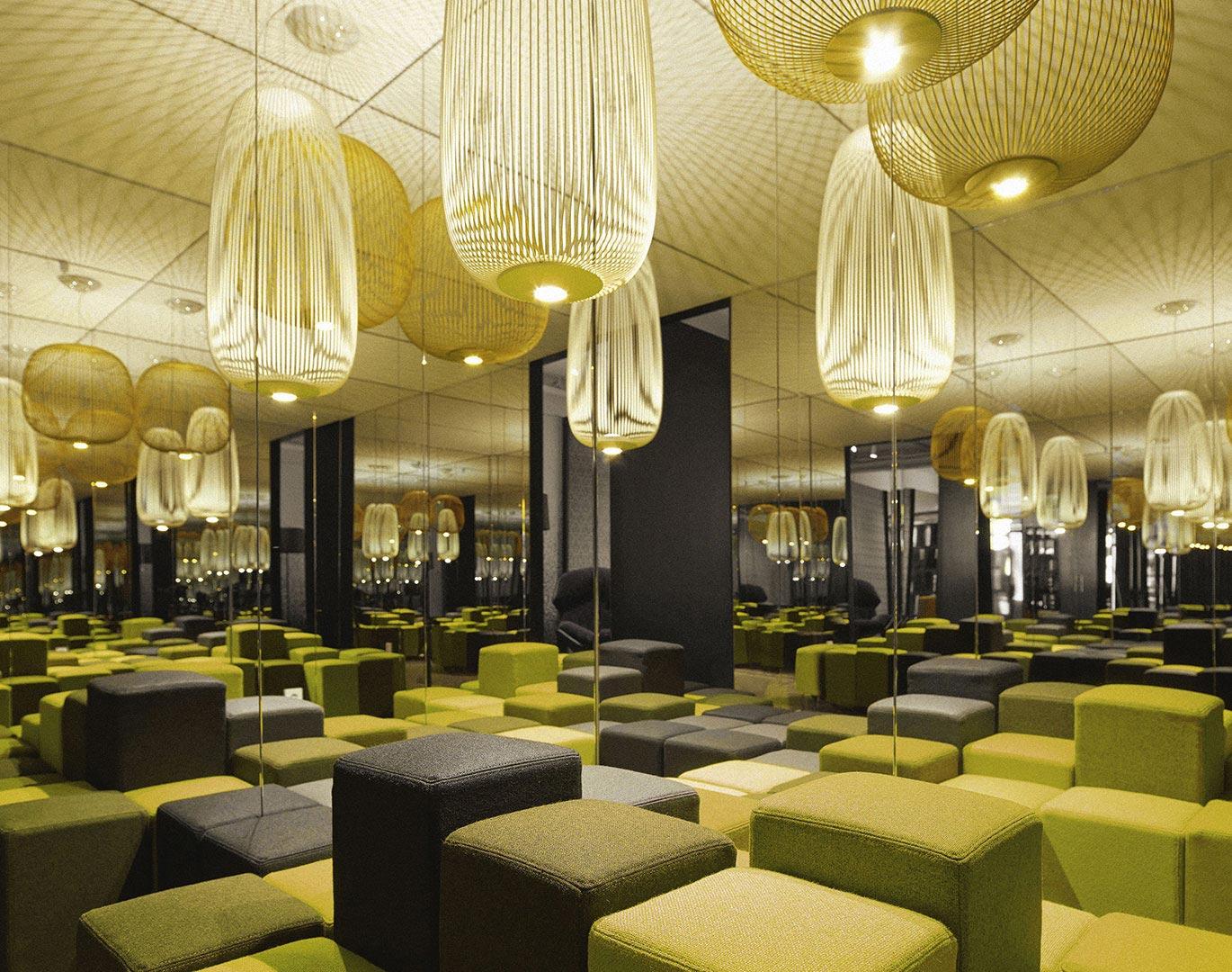 SPOKES Metal pendant lamp