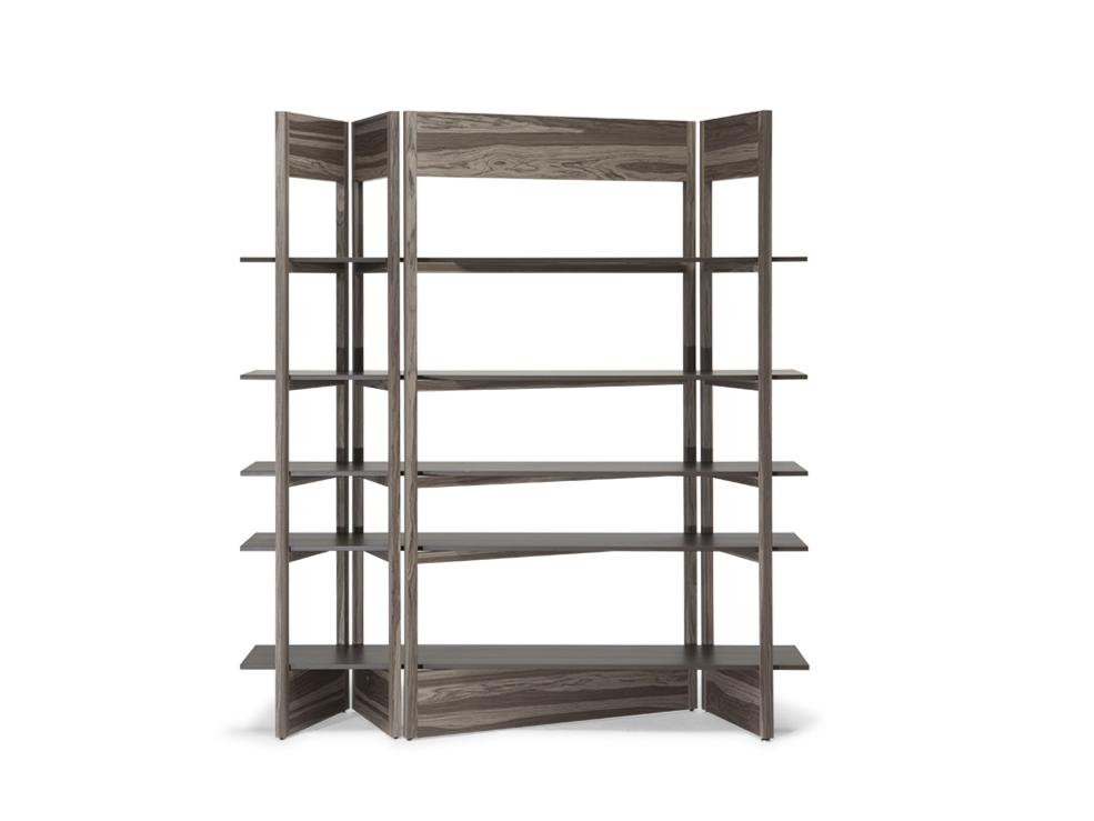 PLISSÉ Open wooden bookcase