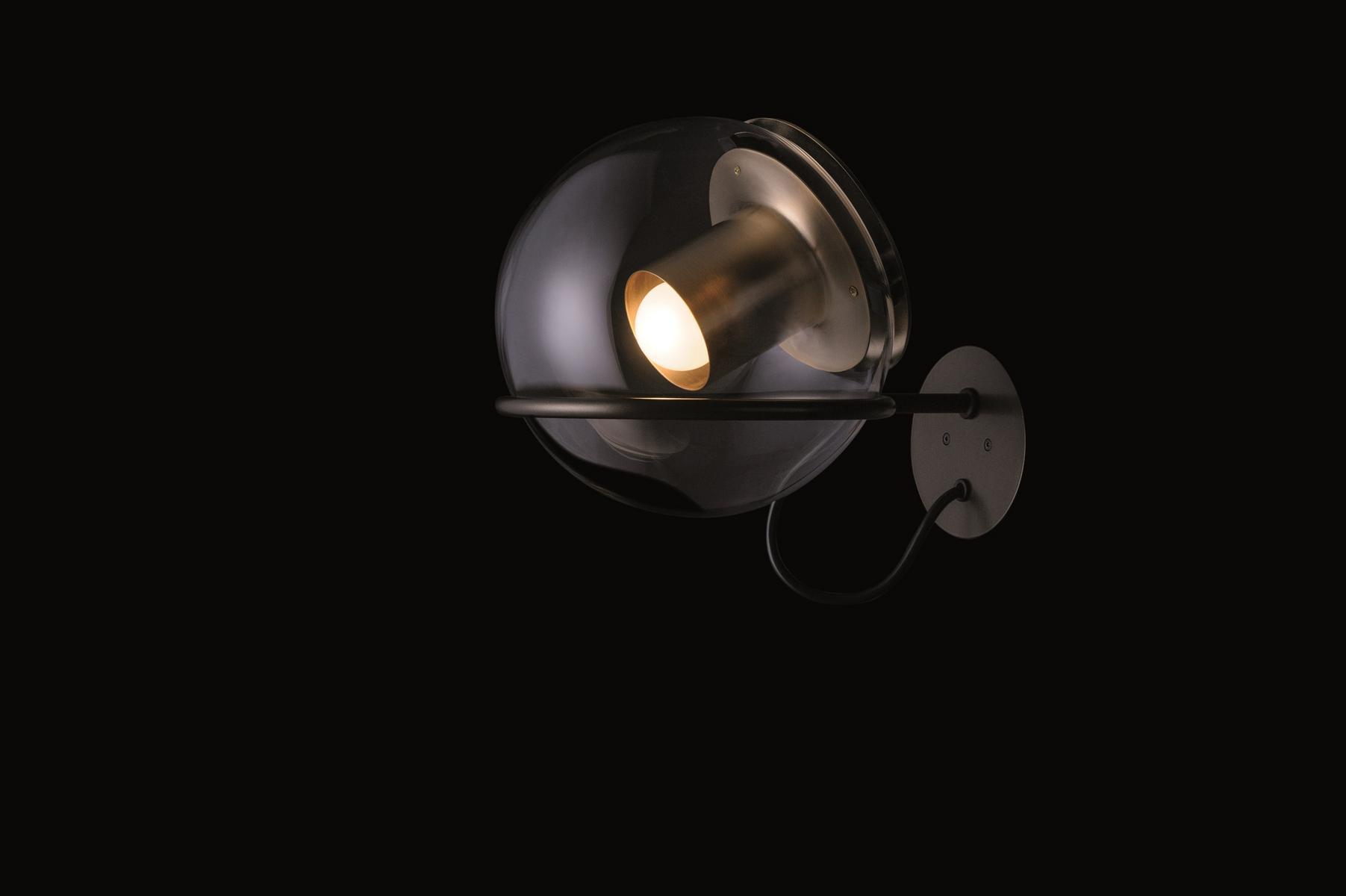 THE GLOBE - 727 Direct light blown glass wall lamp