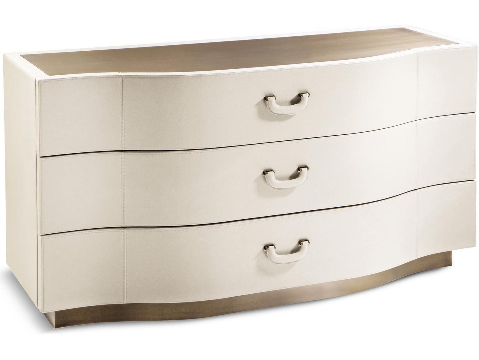 VALENTINO Leather chest of drawers