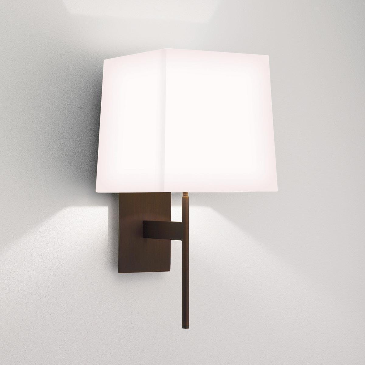 SAN MARINO LED metal wall lamp in metal and fabric