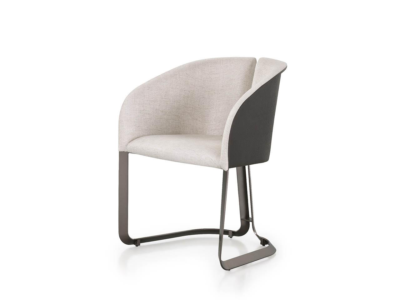 MILANO Upholstered chair with armrests