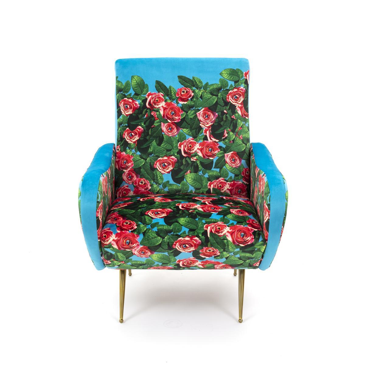 ROSES Fabric armchair with armrests