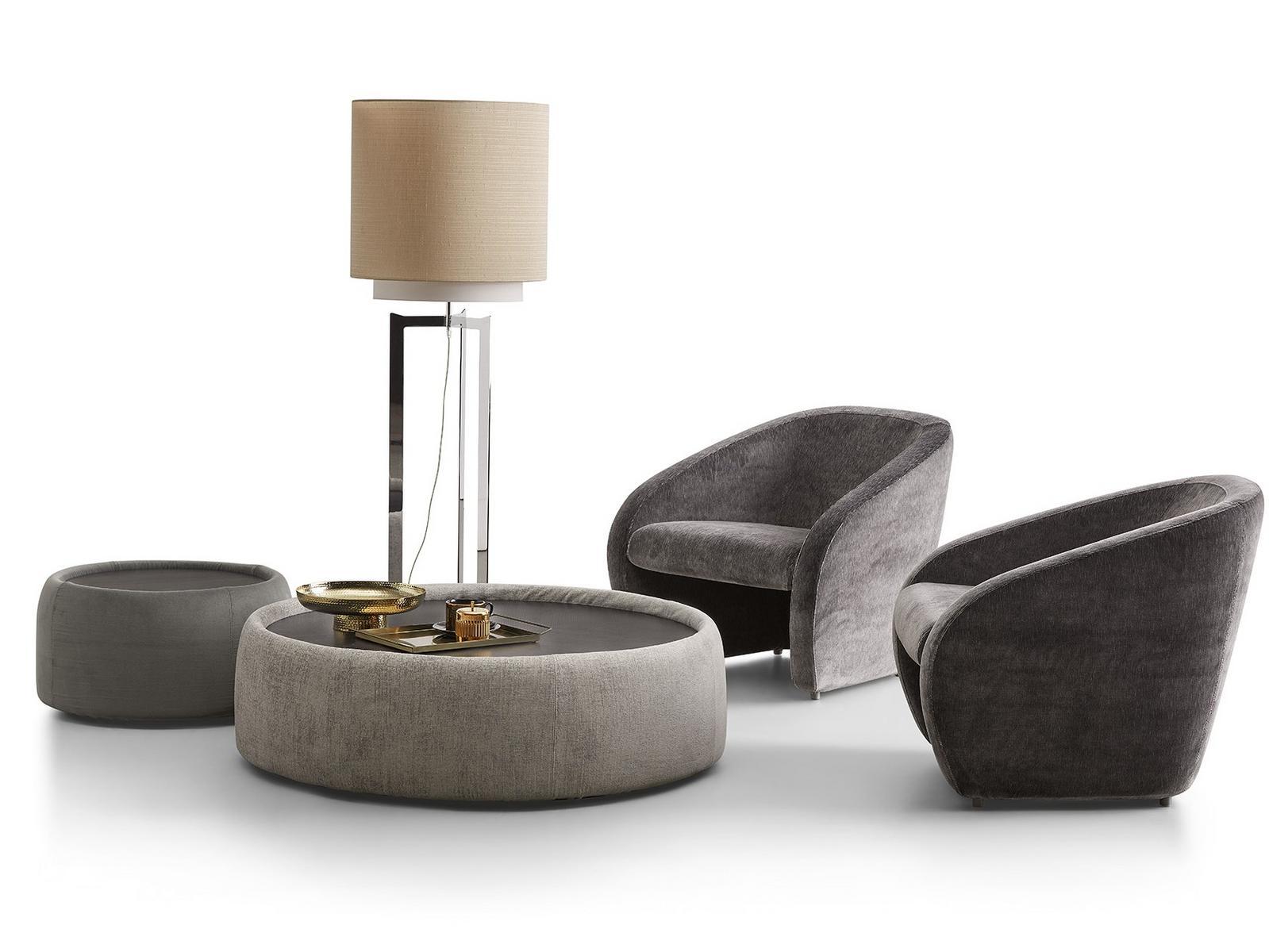 BETTY Armchair with removable cover with armrests