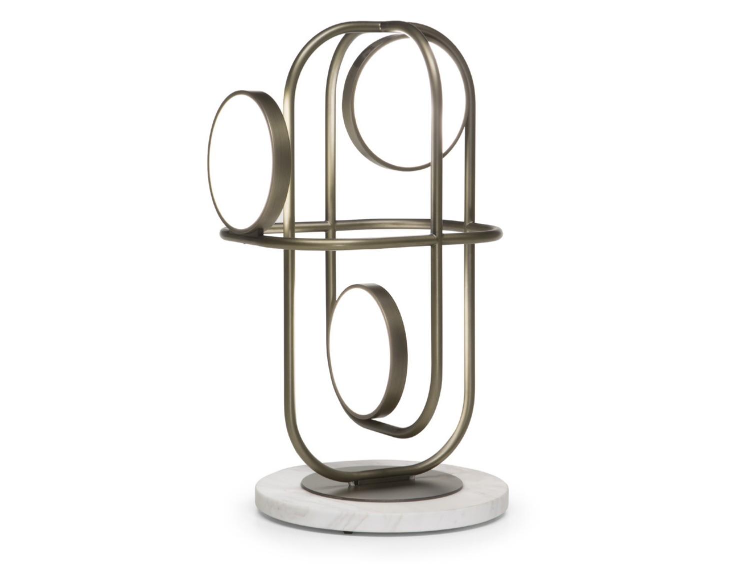 CIRCLE LED metal table lamp