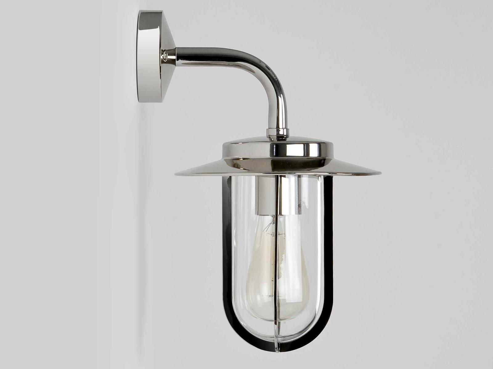 MONTPARNASSE Outdoor wall lamp in zinc and glass