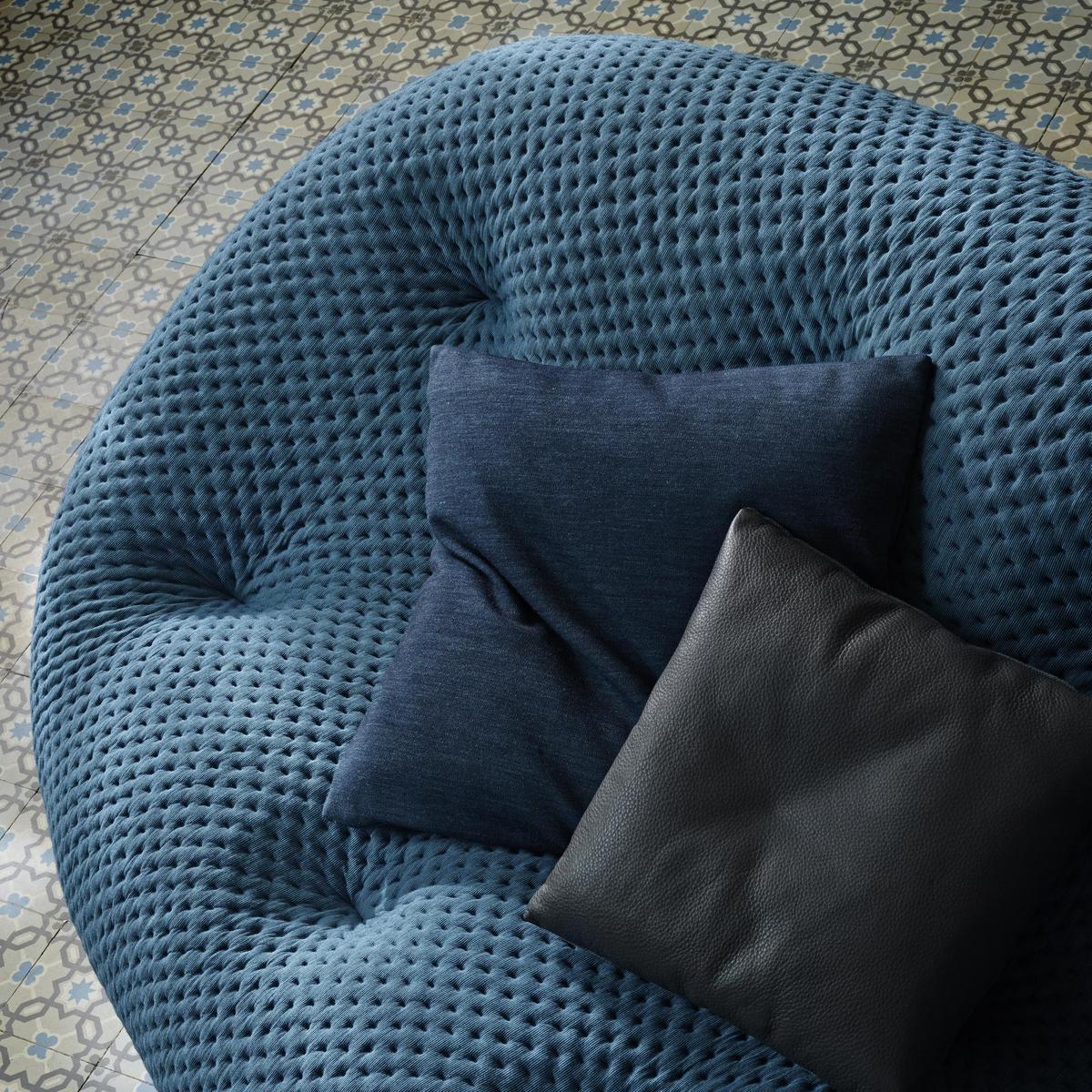 PLOUM Tufted 3 seater fabric sofa