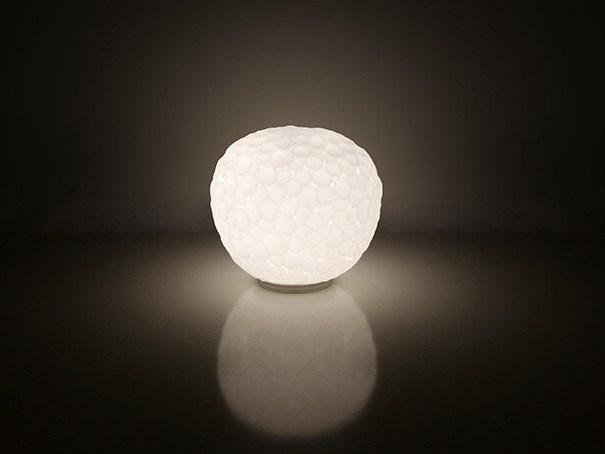 METEORITE Blown glass table lamp