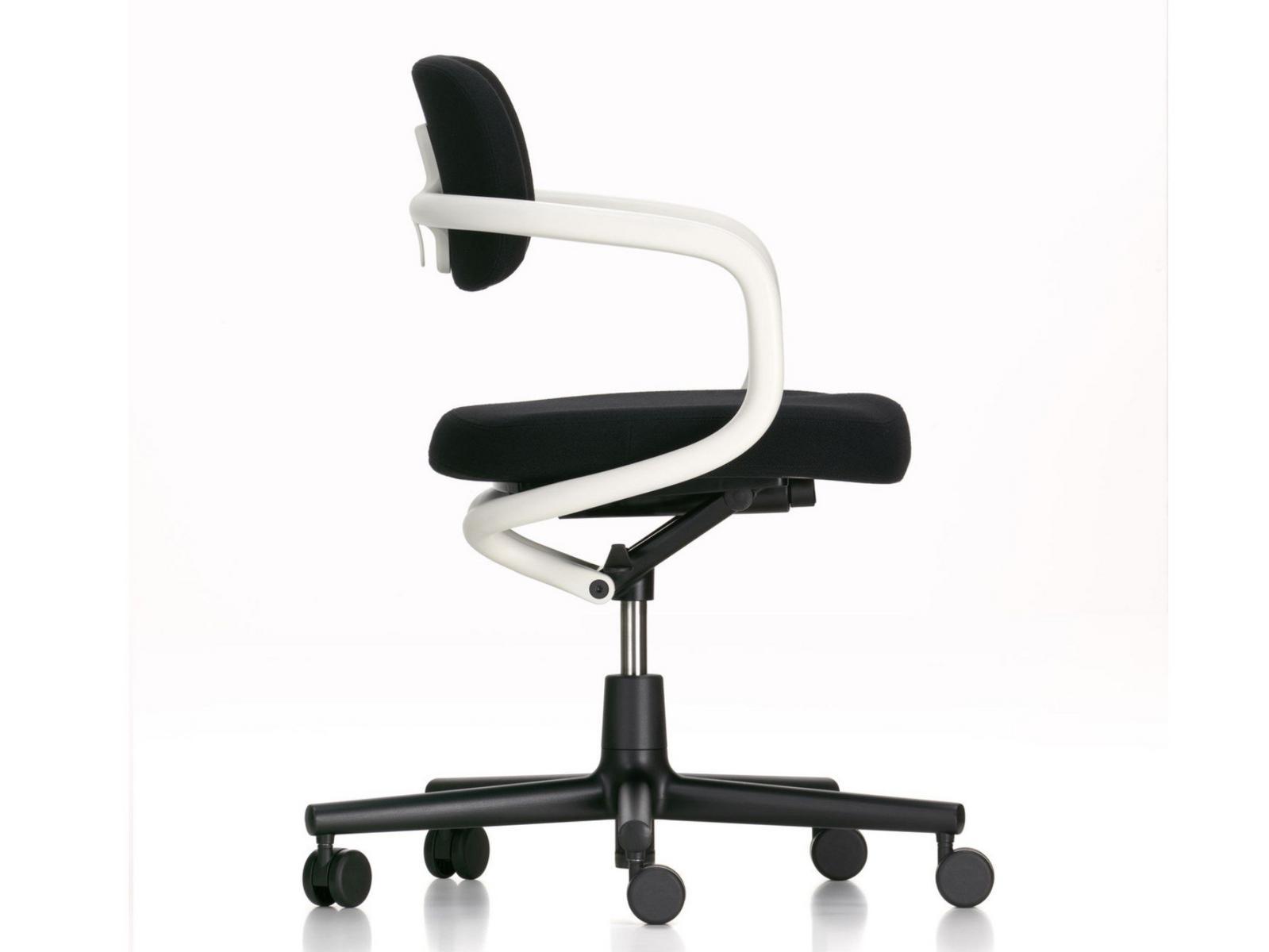 ALLSTAR Height-adjustable fabric office chair with armrests