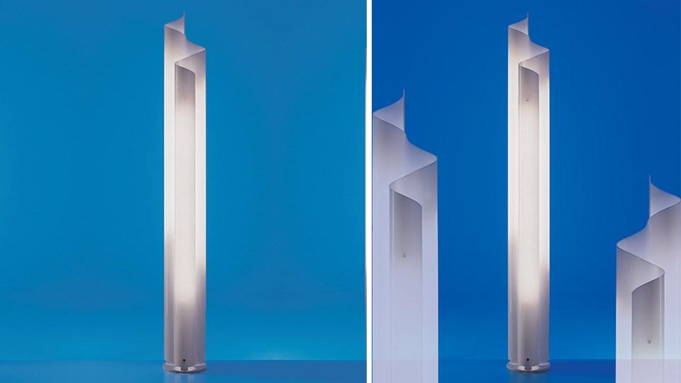 CHIMERA Fluorescent methacrylate floor lamp