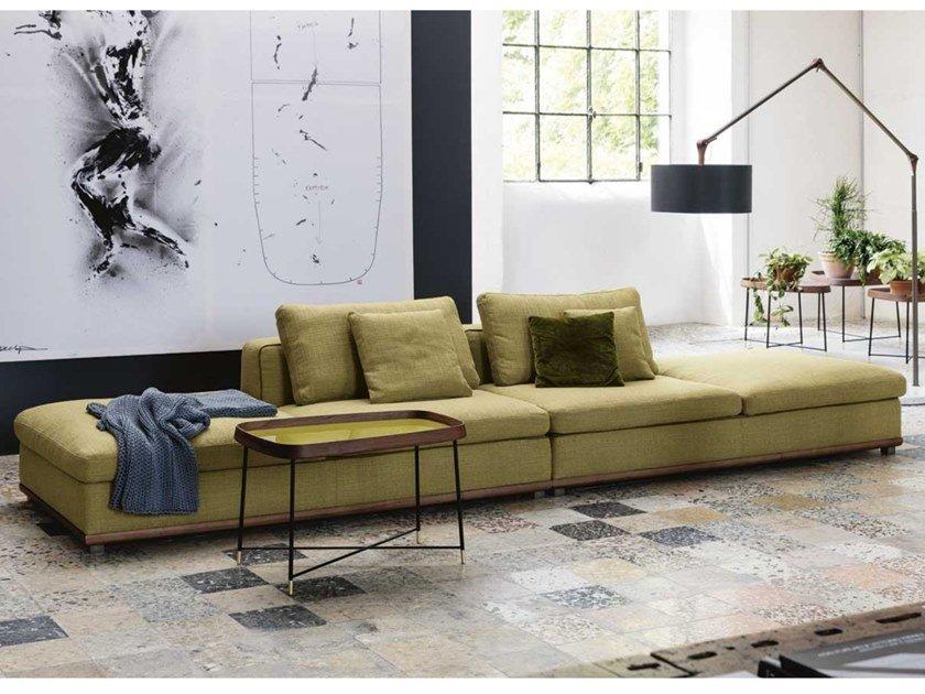 KIRK Sectional fabric sofa with chaise longue KIRK Sectional fabric sofa with chaise longue