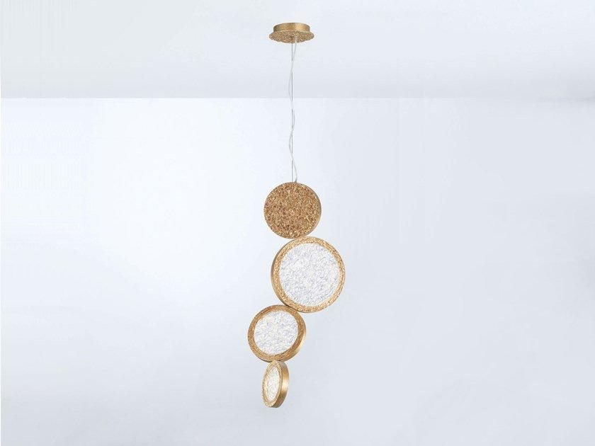 LUNA CT3355 LED handmade bronze pendant lamp