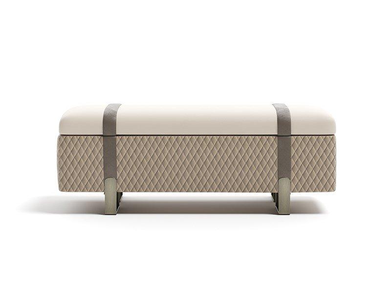 GRAND Storage upholstered fabric bench