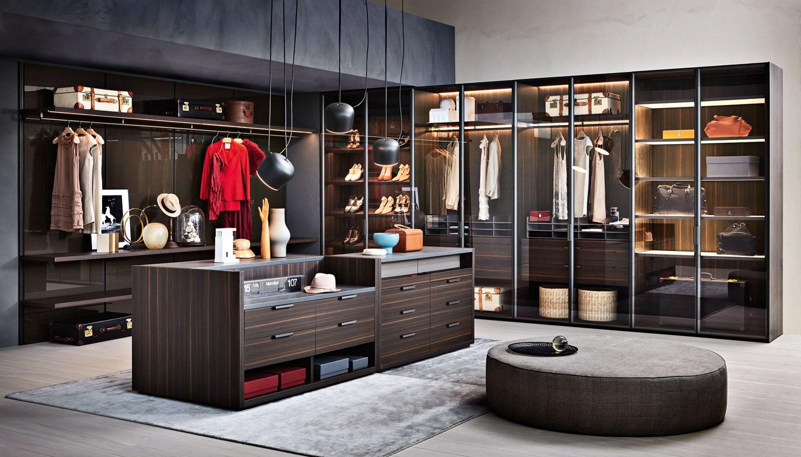 GLISS MASTER WINDOW Hinged glass cabinet door for wardrobes