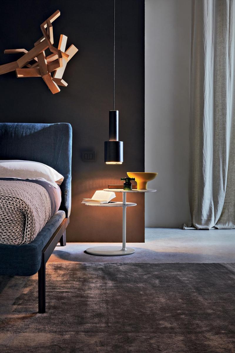 VICINO Swivel round wooden side table VICINO Swivel round wooden side table