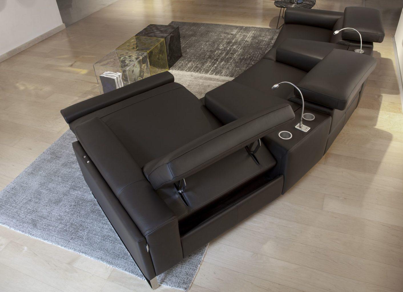 ROMEO RELAX Leather sofa