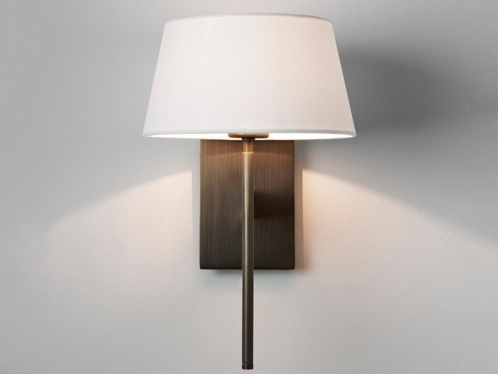 SAN MARINO LED metal wall lamp in metal and fabric