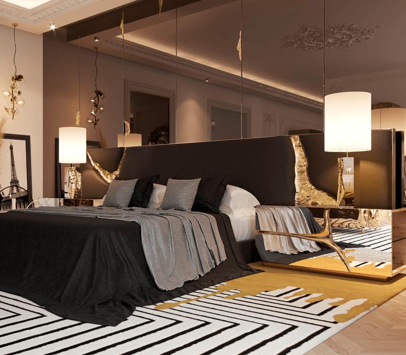 LAPIAZ Table lamp with stainless steel base and brass details