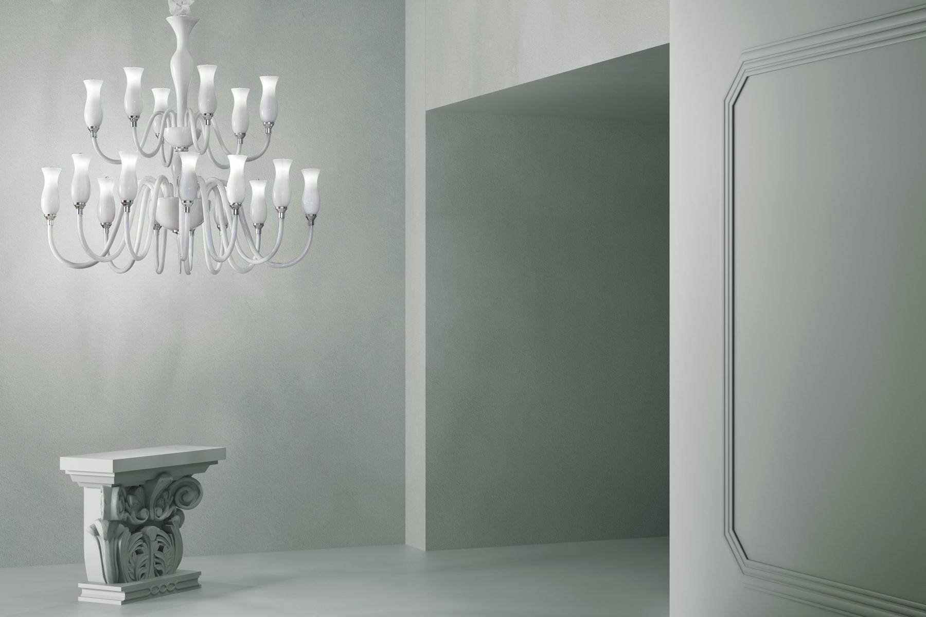 TEODATO Blown glass chandelier