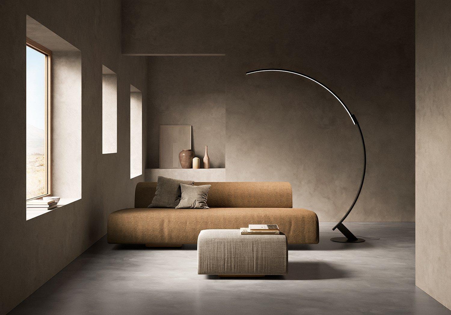 KYUDO LED height-adjustable aluminium floor lamp
