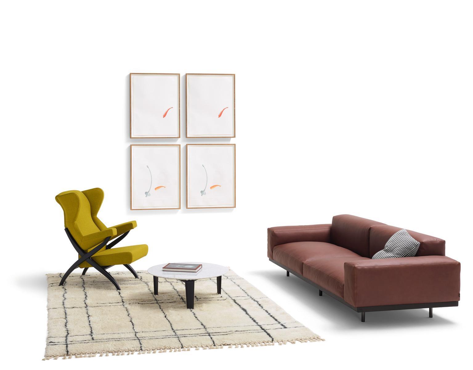 FIORENZA Fabric armchair with armrests