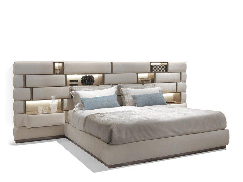 EMOTION Upholstered fabric double bed