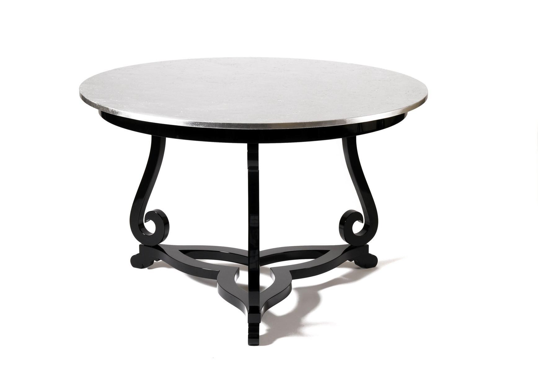 FLOURISH Round mahogany living room table