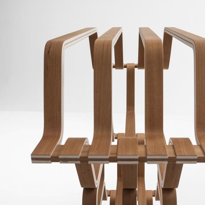 MHC.2 Open wooden shelving unit