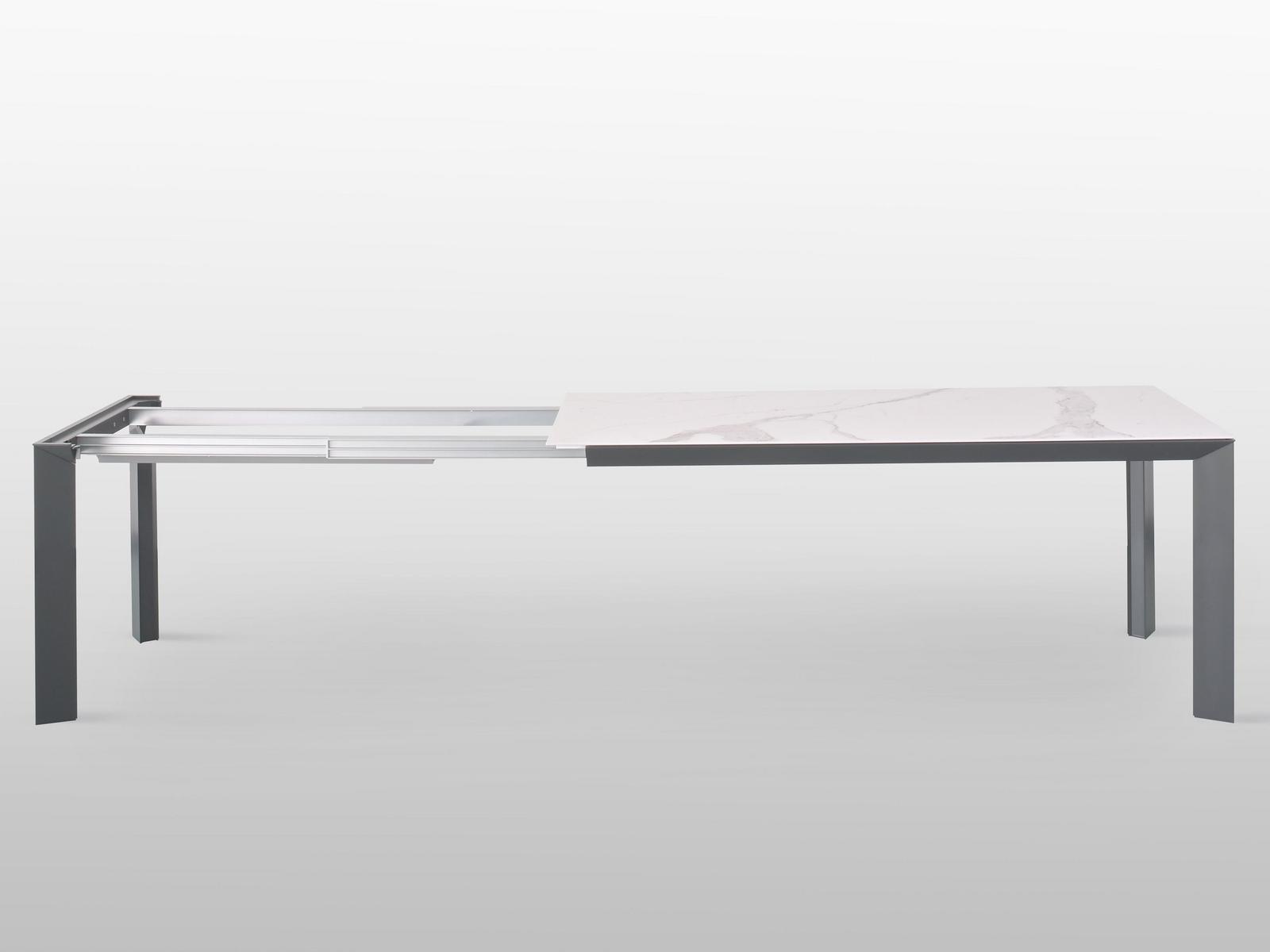 MANHATTAN Extending rectangular ceramic table