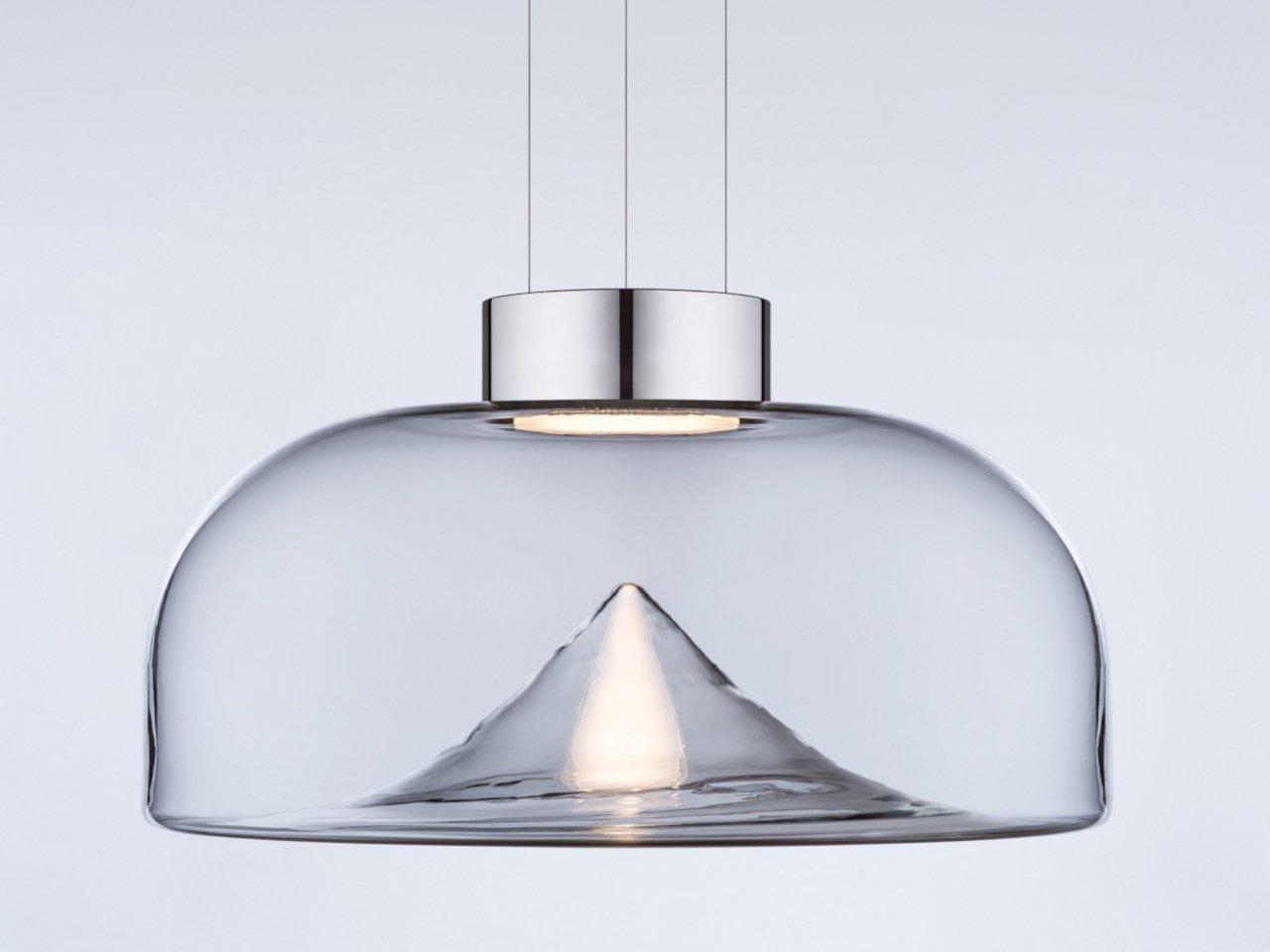 AELLA S LED blown glass pendant lamp