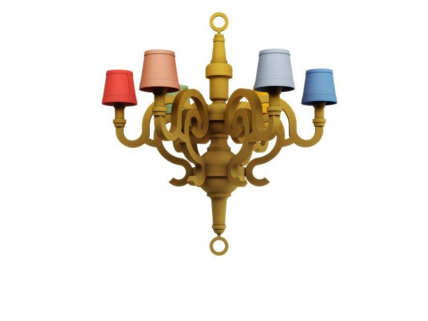 PAPER CHANDELIER L PATCHWORK Cardboard chandelier