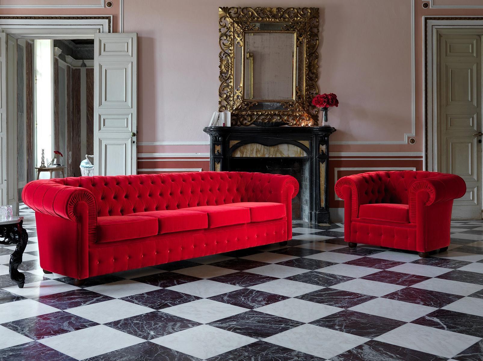 800 Tufted 4 seater fabric sofa bed