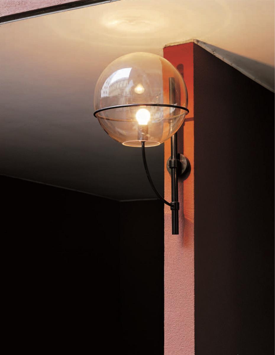 LYNDON - 160 Direct light polycarbonate outdoor wall lamp