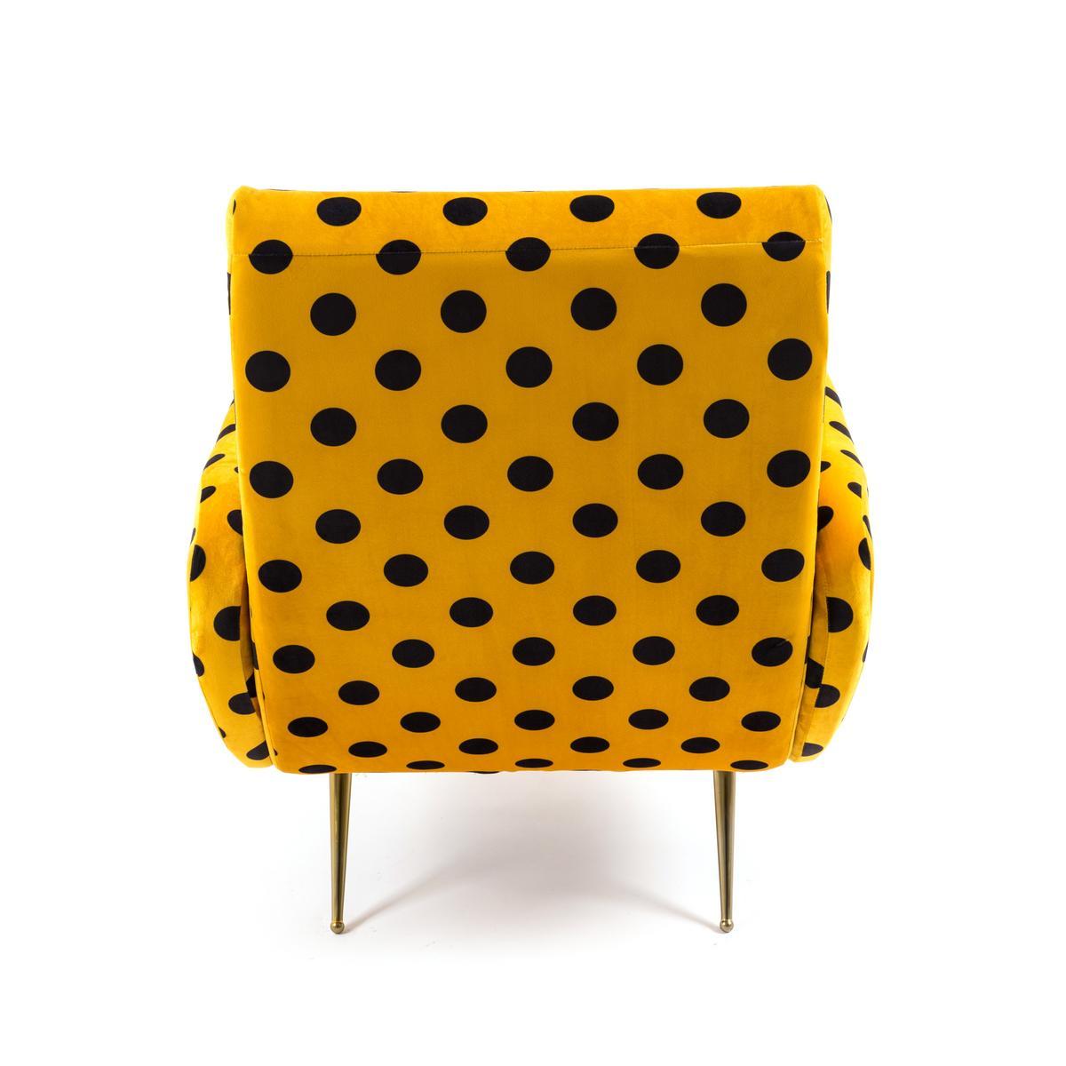 SHIT Fabric armchair with armrests