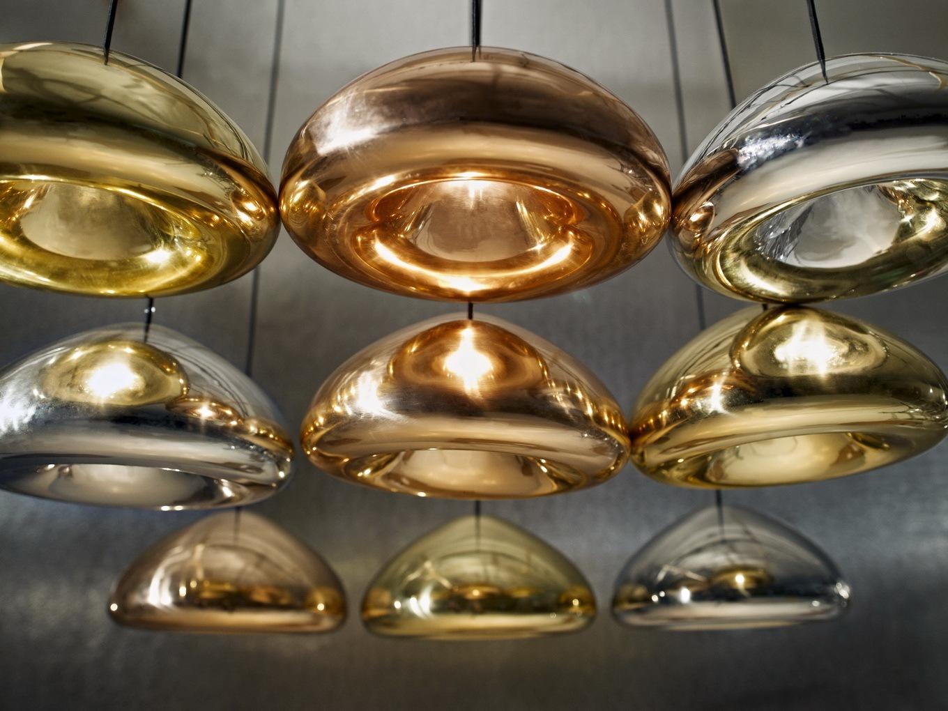VOID Copper pendant lamp in a contemporary style