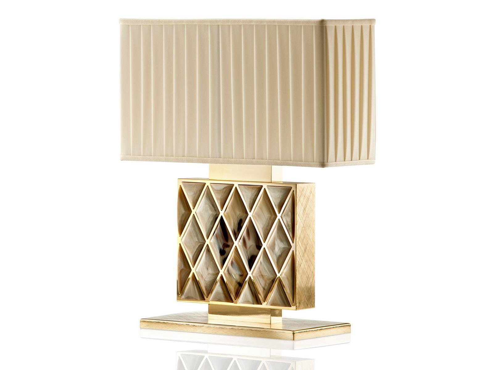 SABA 1723 24k gold-plated brass table lamp