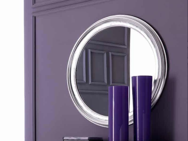 LUISA Wall-mounted framed round mirror