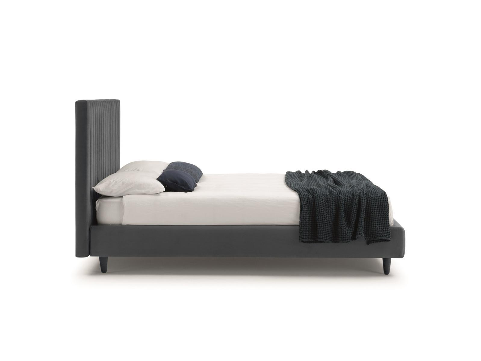 CLAY MAISON Double bed with upholstered headboard