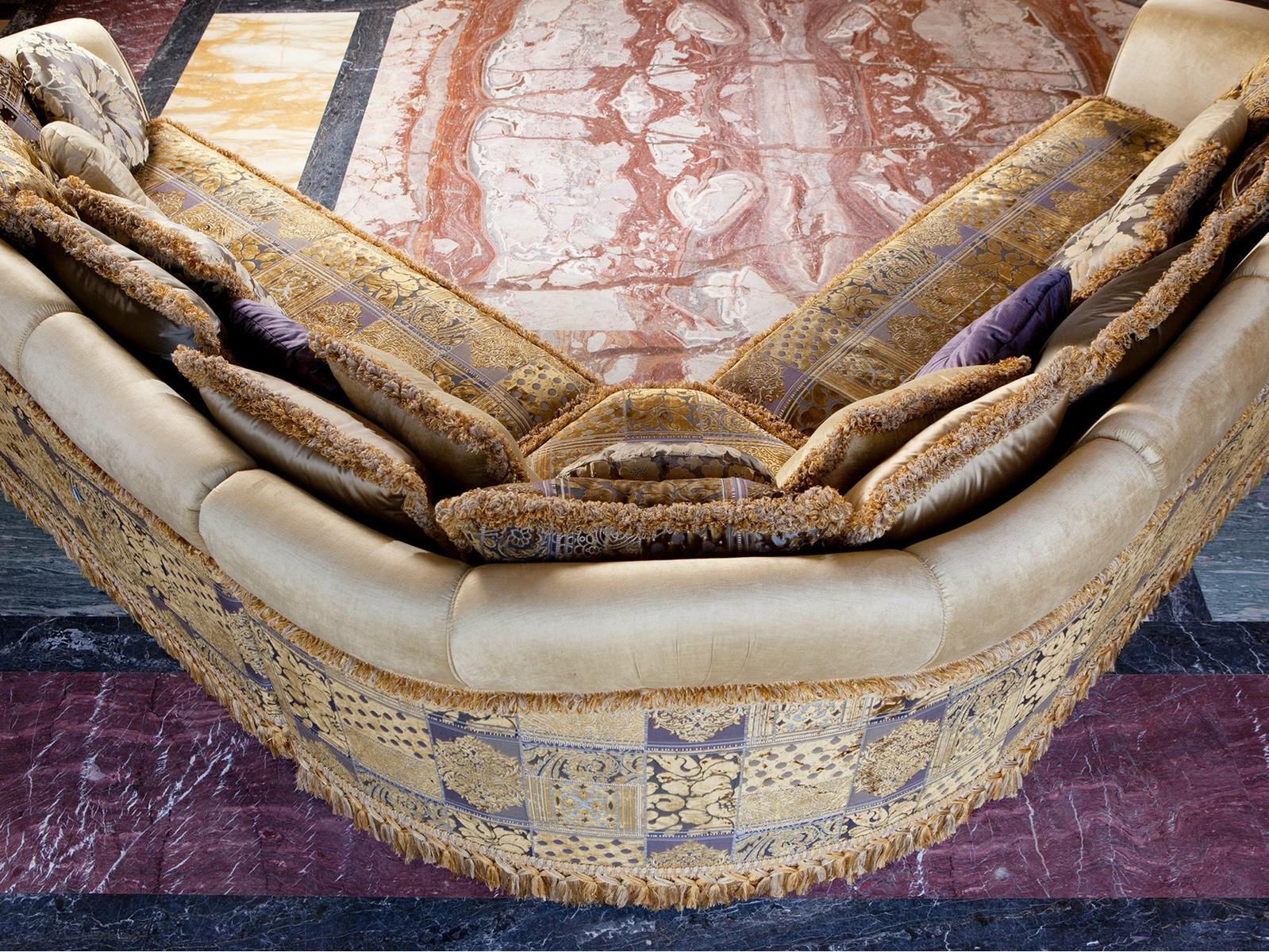 LUDOVICA Classic style corner fabric sofa