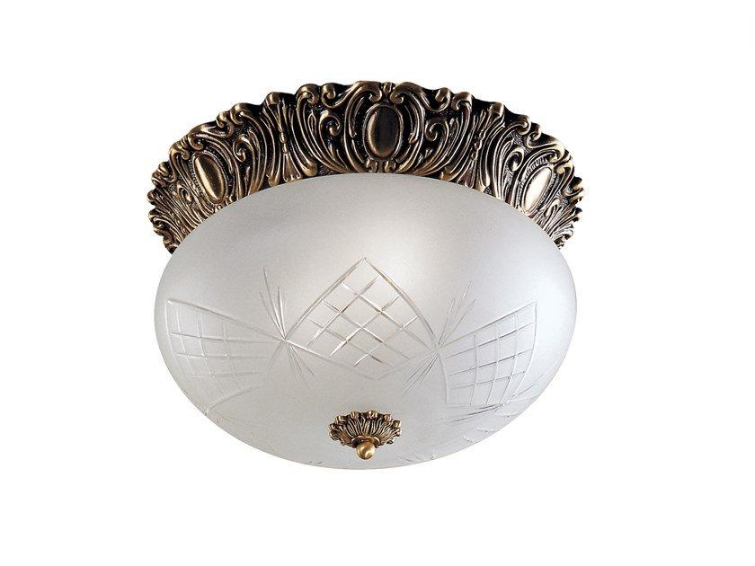 LENA 200/35 Antique brass ceiling light with glass LENA 200/35 Antique brass ceiling light with glass