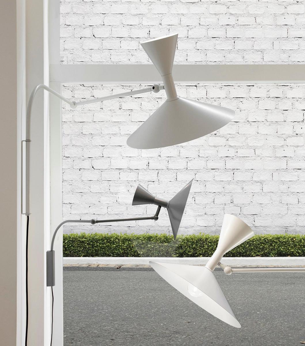 LAMPE DE MARSEILLE Adjustable aluminium wall lamp
