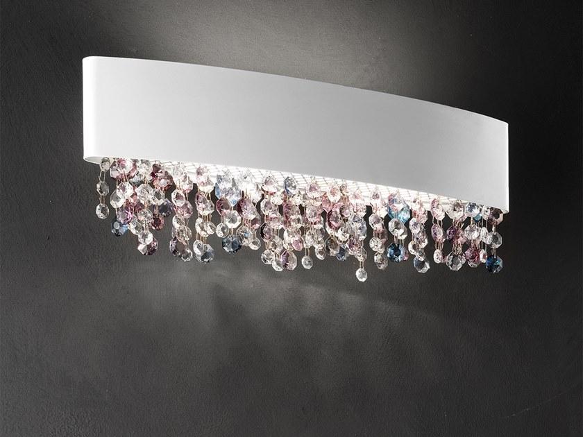 OLÁ A2 OV 70 LED metal wall lamp with crystals
