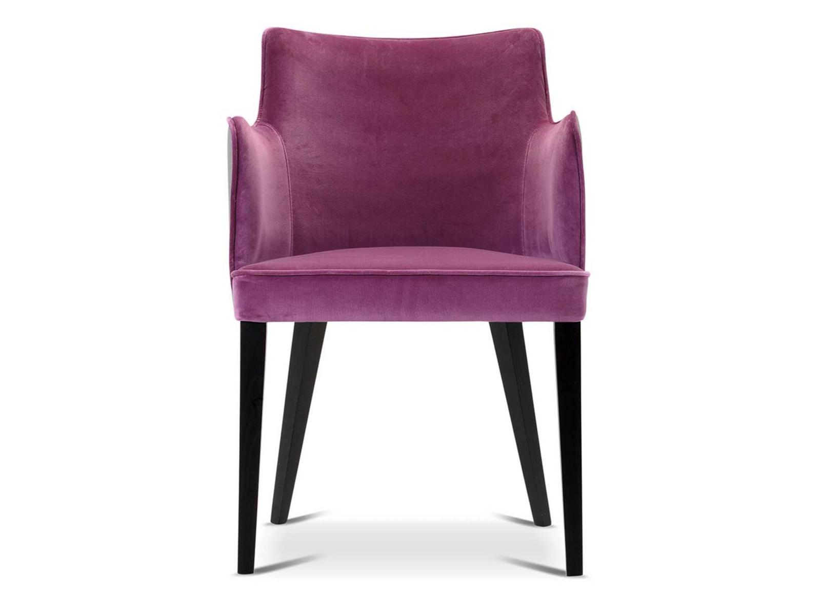 PAT Upholstered fabric chair with armrests