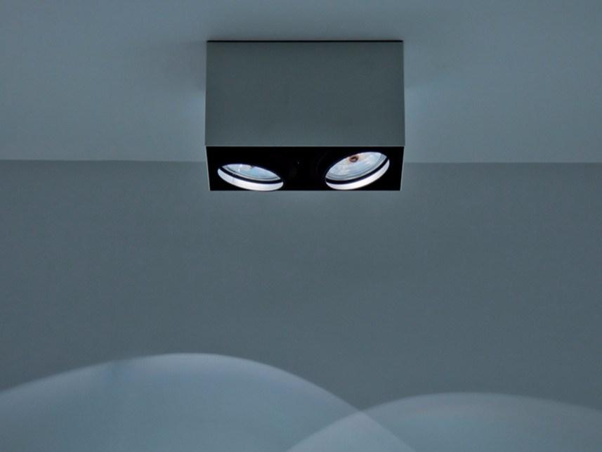 PUNTO PL Adjustable metal ceiling lamp